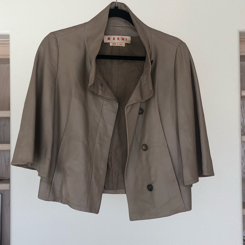 Originally $1,600 🌟 lambskin Marni cape coat - Picture 8 of 8